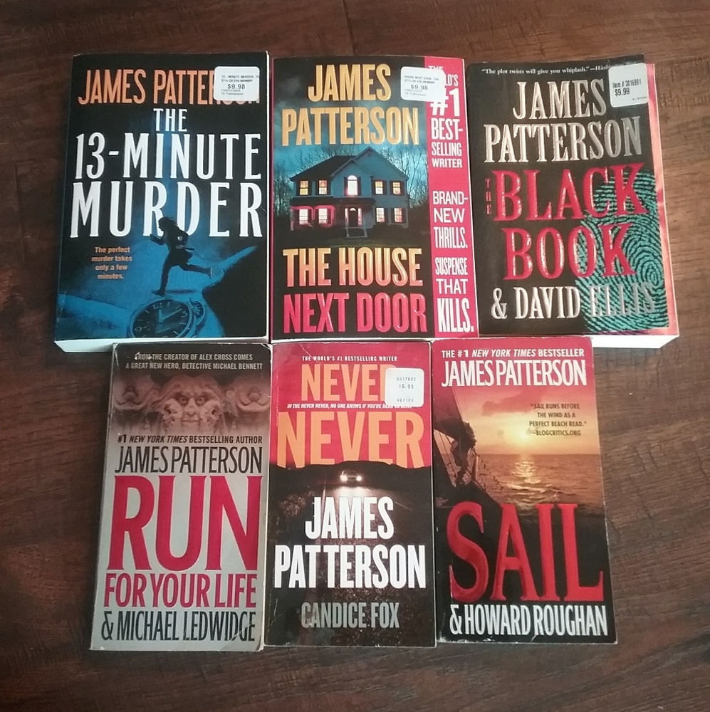 James Patterson paperback book lot